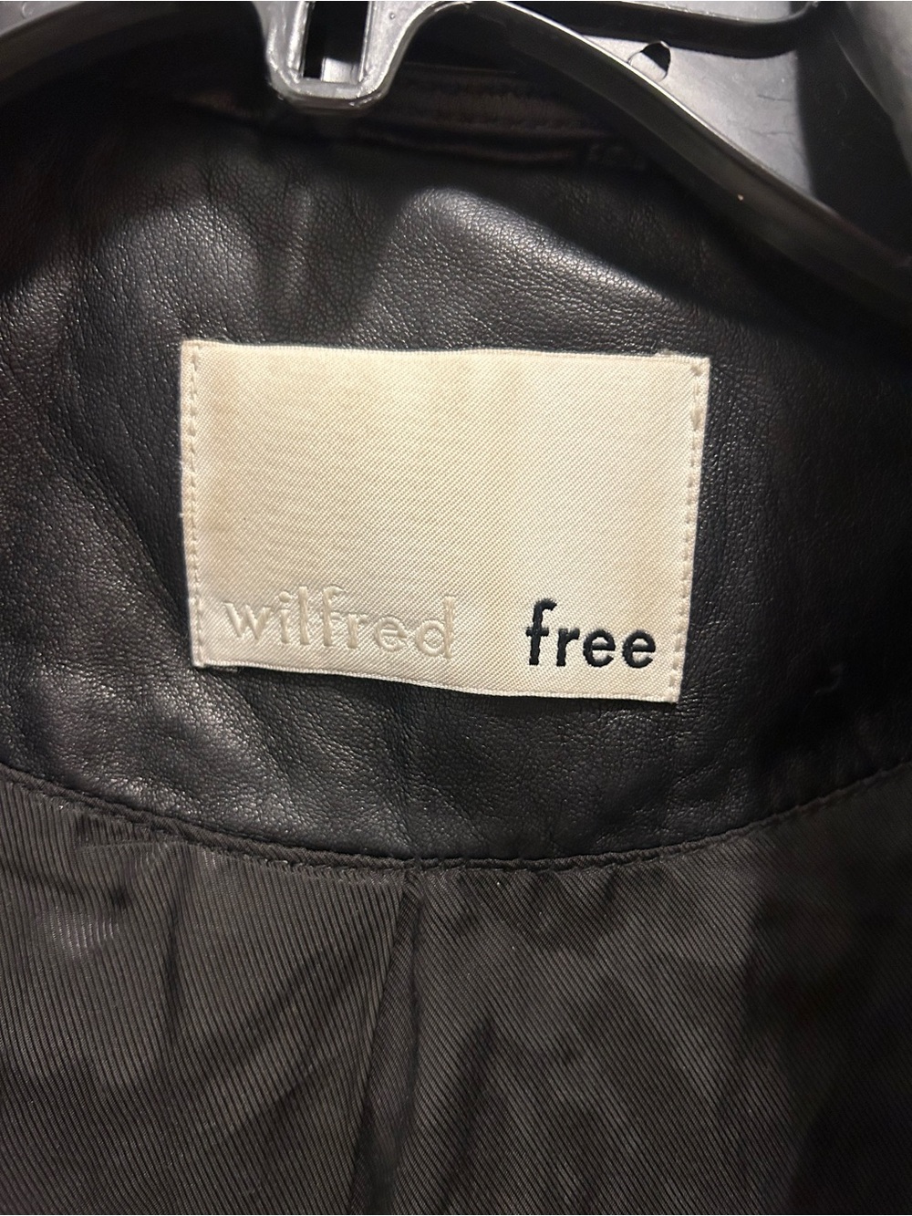 Wilfred Free Black Leather Moto Jacket - Picture 8 of 8
